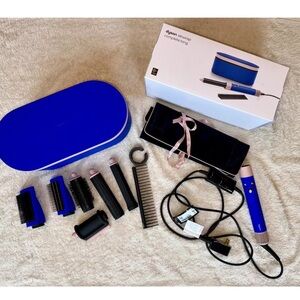 Dyson Special Edition Airwrap Long in BlueBlush & travel case